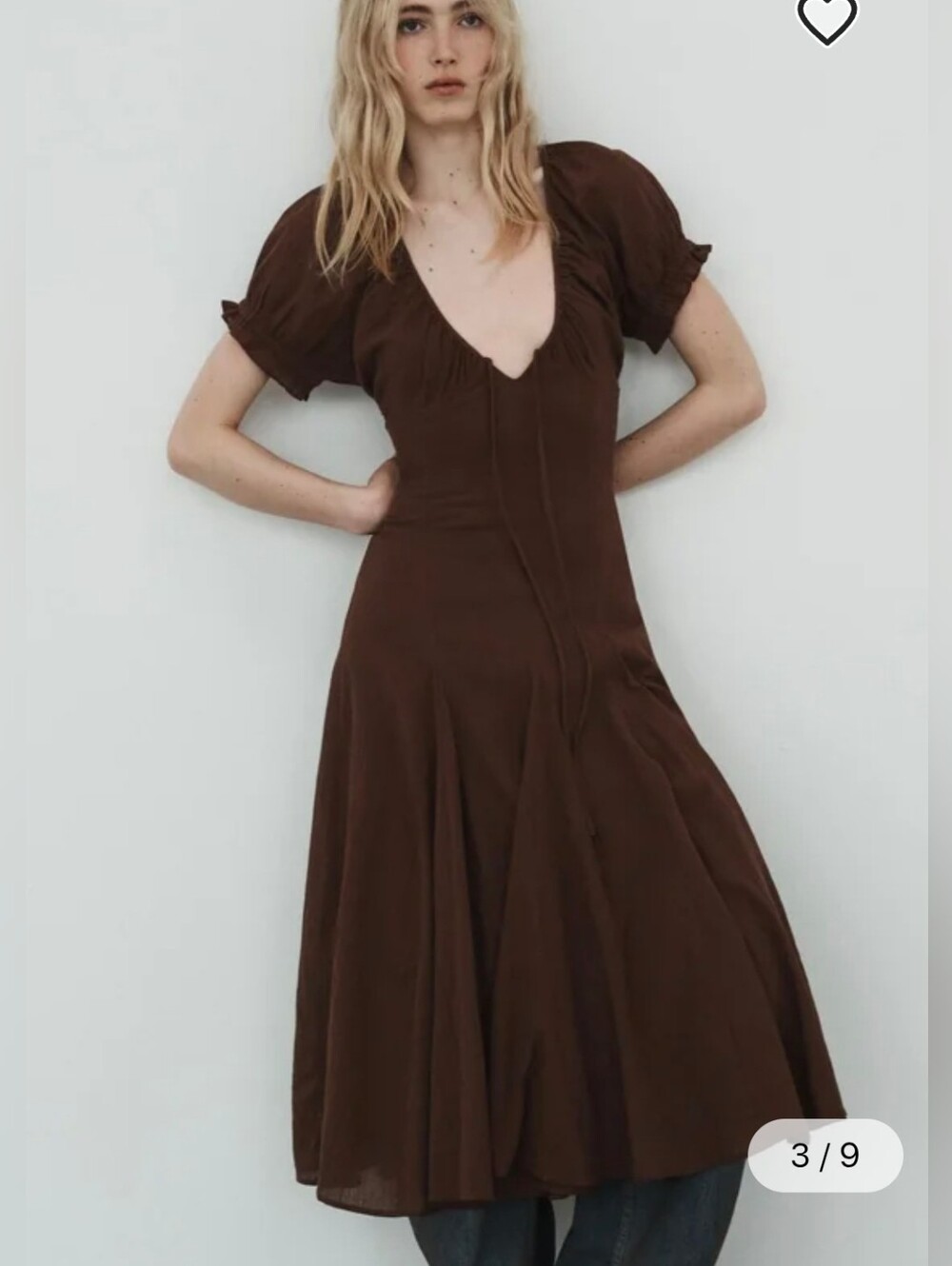Zara - M-L - MIDI DRESS WITH GODETS